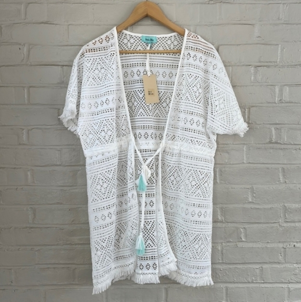 Aruba Blue Women’s White Coverup